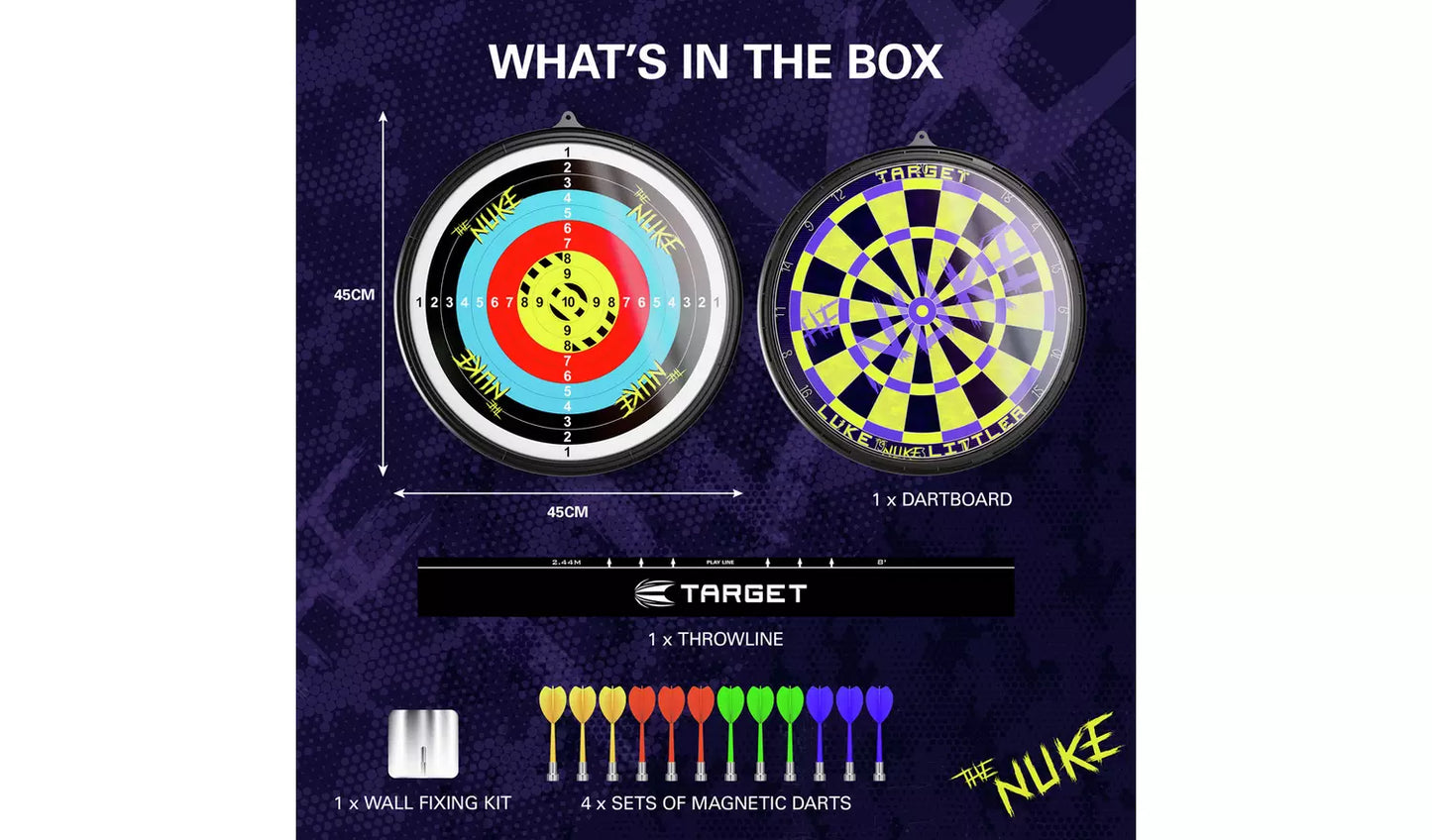 LUKE LITTLER MAGNETIC DARTBOARD SET BY TARGET