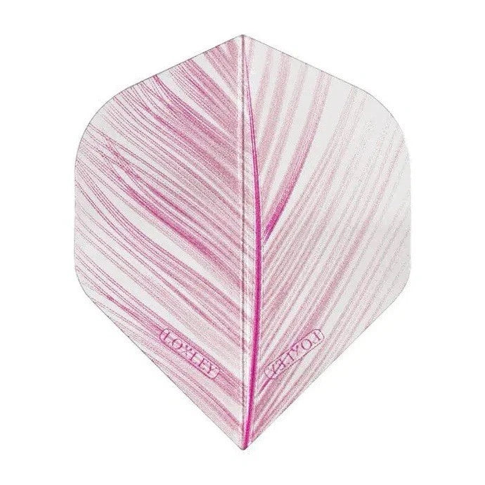LOXLEY TRANSPARENT PINK FEATHER GORGEOUS DART FLIGHTS