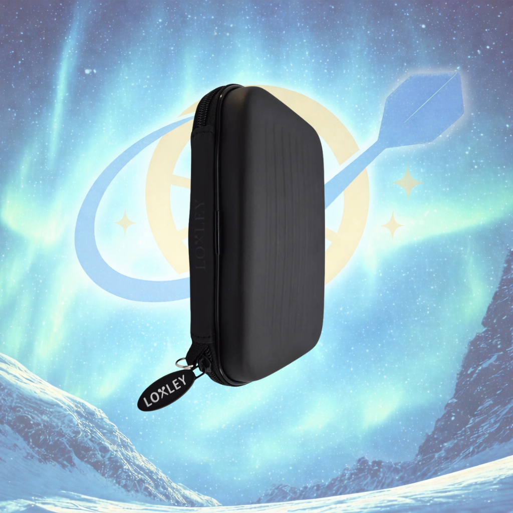 LOXLEY QUIVER MIDNIGHT BLACK DART CASE DOUBLE DECKER OR SLIM DUO HOLDS 2 SETS