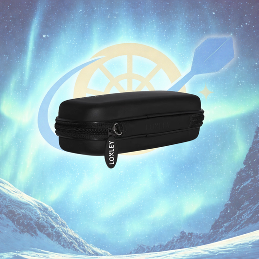 LOXLEY QUIVER MIDNIGHT BLACK DART CASE DOUBLE DECKER OR SLIM DUO HOLDS 2 SETS