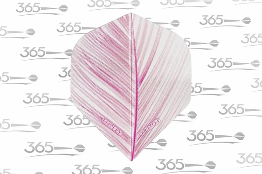 LOXLEY TRANSPARENT PINK FEATHER GORGEOUS DART FLIGHTS