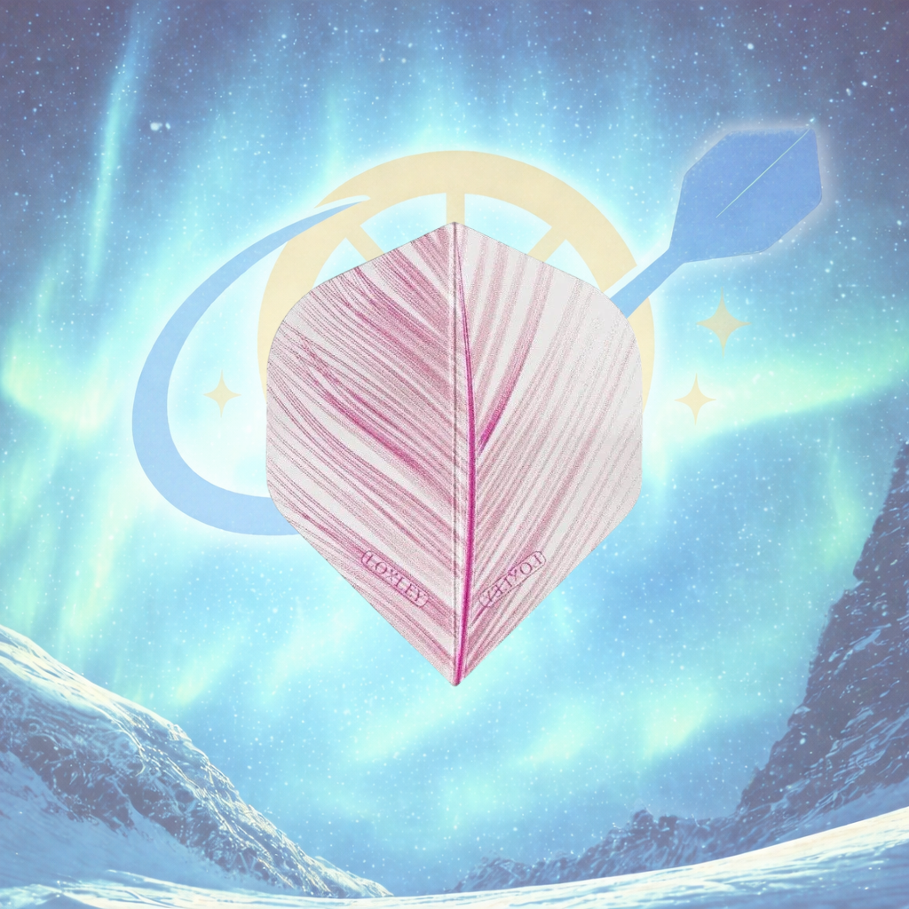 LOXLEY TRANSPARENT PINK FEATHER GORGEOUS DART FLIGHTS