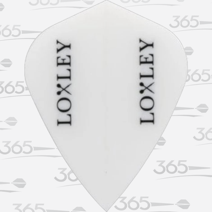 LOXLEY WHITE 150 MICRON THICK KITE SHAPED STYLISH DART FLIGHTS