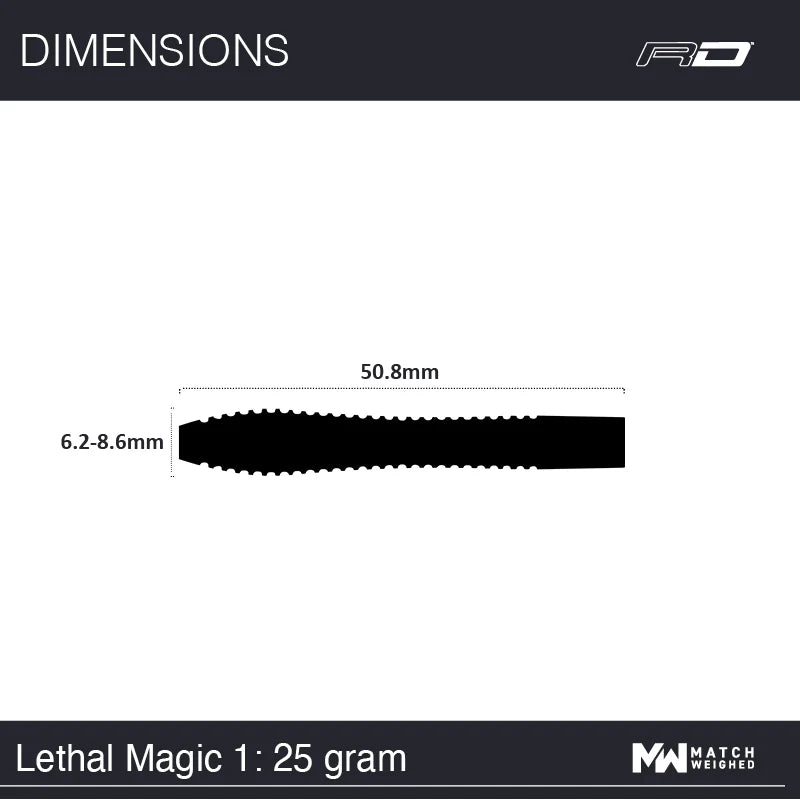 RED DRAGON LETHAL MAGIC 25G DARTS
