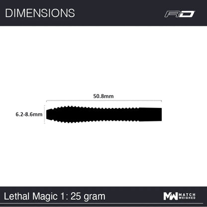 RED DRAGON LETHAL MAGIC 25G DARTS