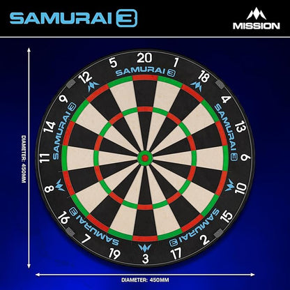 MISSION SAMURAI 3 DARTBOARD