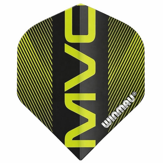 MICHAEL VAN GERWEN WINMAU BLACK GREEN MVG DART FLIGHTS - NEW - RARE FLIGHT