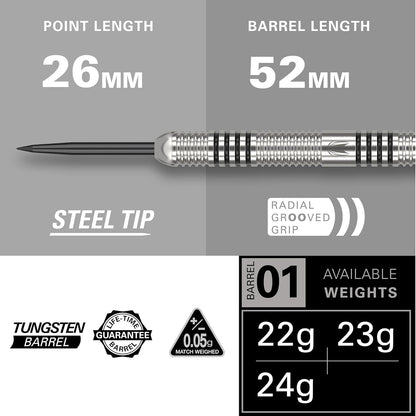 TARGET PHIL TAYLOR 24G TUNGSTEN DARTS SET