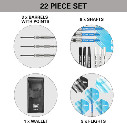 TARGET PHIL TAYLOR 24G TUNGSTEN DARTS SET