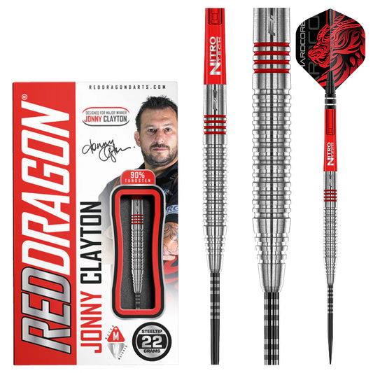 RED DRAGON JONNY CLAYTON ORIGINAL 22G 90% TUNGSTEN DARTS