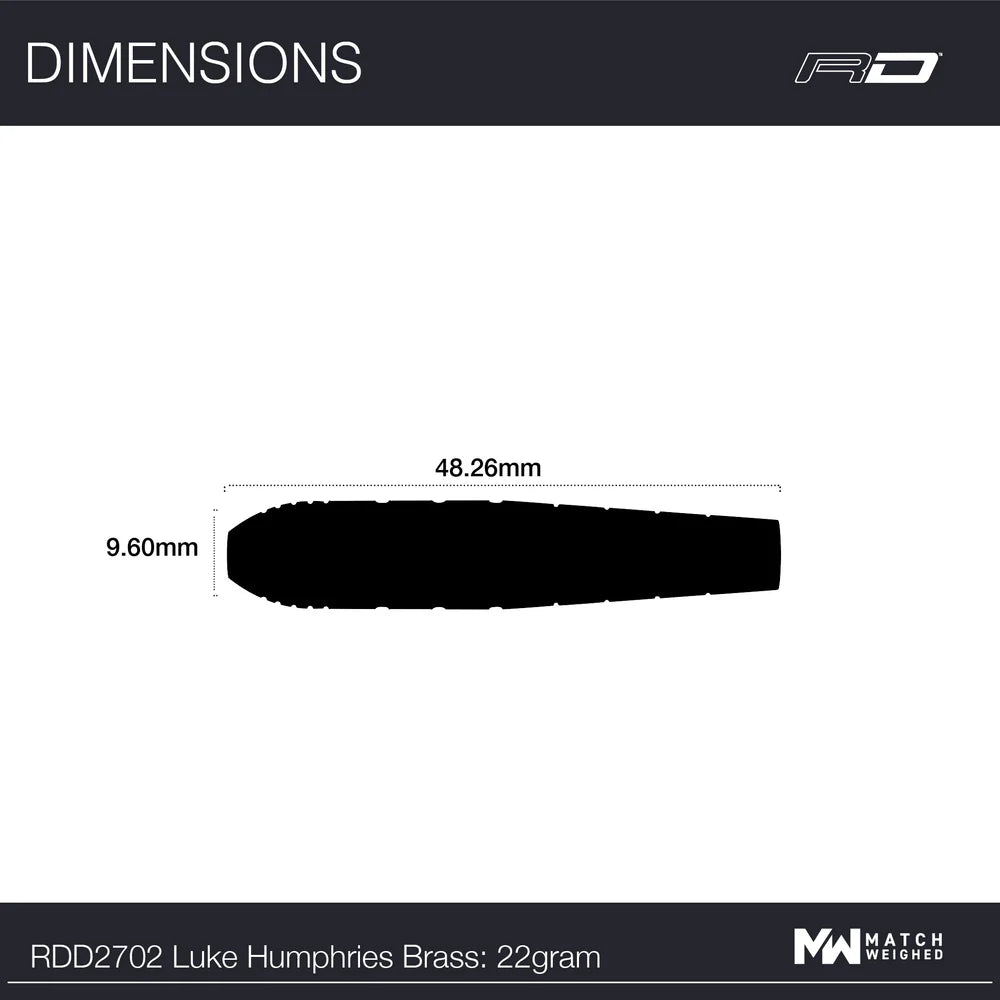 LUKE HUMPHRIES "COOLHAND LUKE" 22G BRASS DARTS