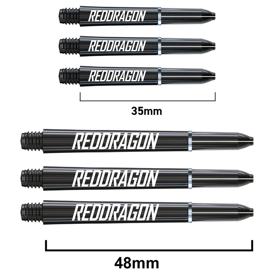 RED DRAGON STREET ART LOGO BLACK SHORT DART STEMS