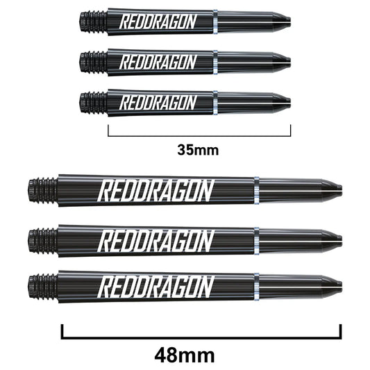 RED DRAGON STREET ART LOGO BLACK SHORT DART STEMS