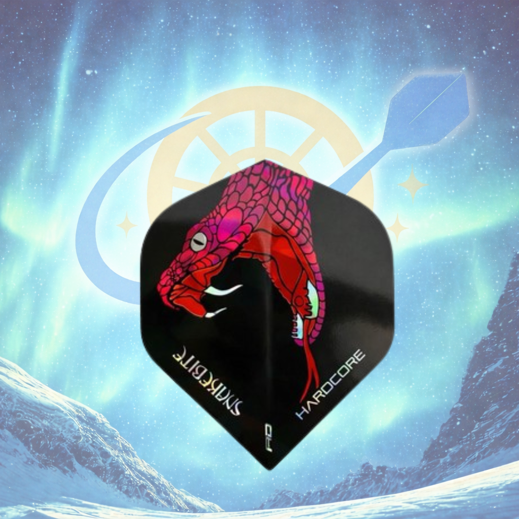 PETER WRIGHT SNAKEBITE RED SNAKE RED DRAGON DART FLIGHTS