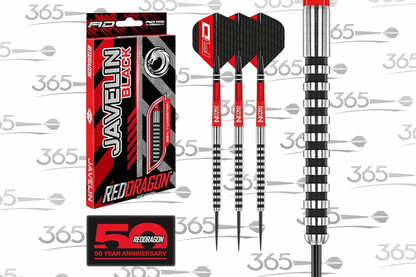 RED DRAGON JAVELIN BLACK 22G 85% TUNGSTEN DARTS