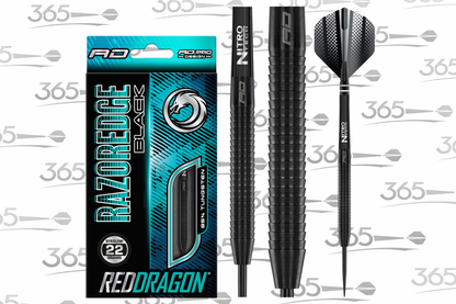 RED DRAGON RAZOR EDGE BLACK 22G 85% TUNGSTEN DARTS