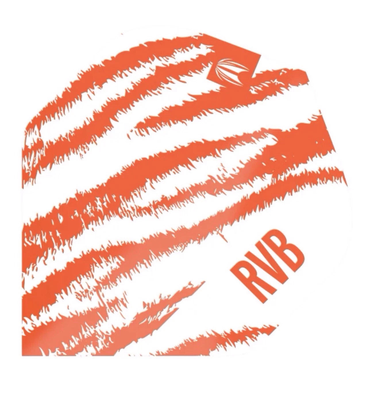 RAYMOND VAN BARNEVELD RVB TARGET WHITE AND ORANGE TIGER STRIPE