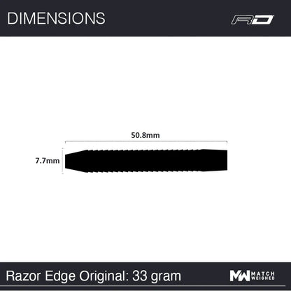 RED DRAGON RAZOR EDGE ORIGINAL 33G 85% TUNGSTEN DARTS