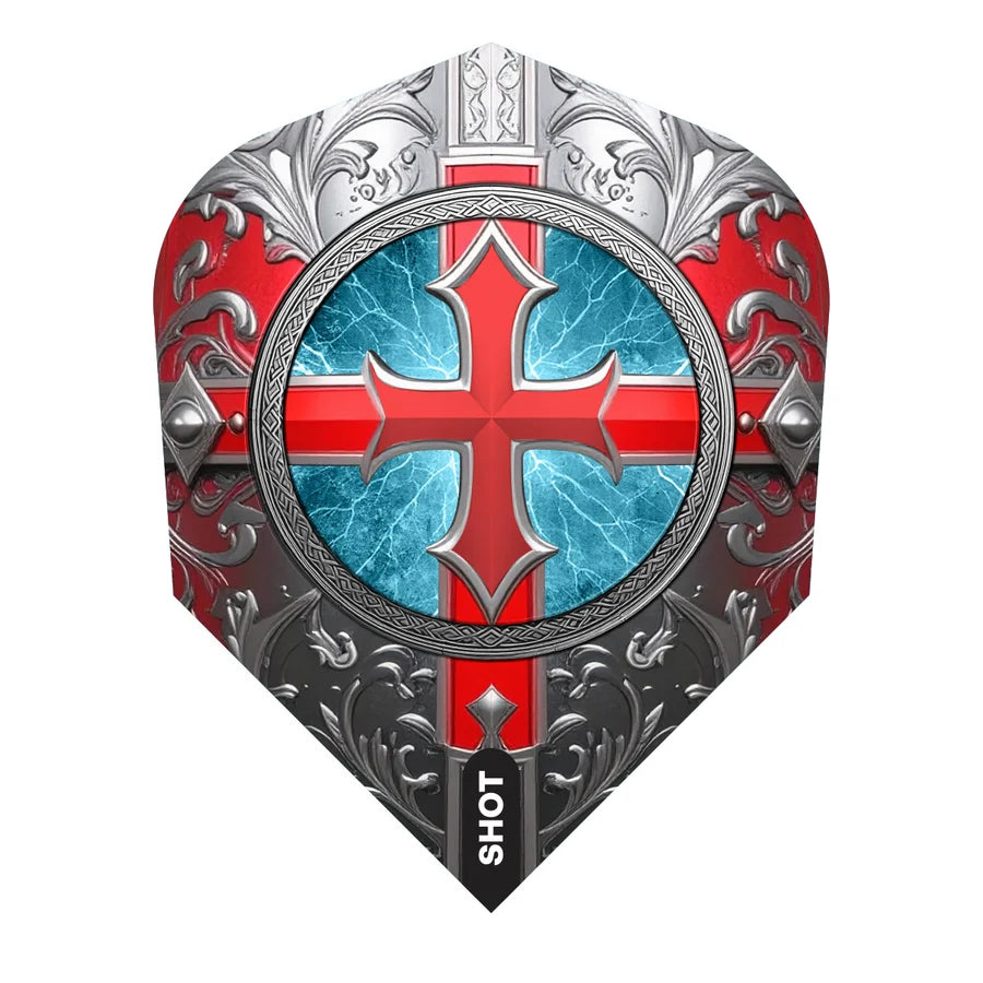 SHOT FUTURE KNIGHTS ST GEORGE NO6 DART FLIGHTS