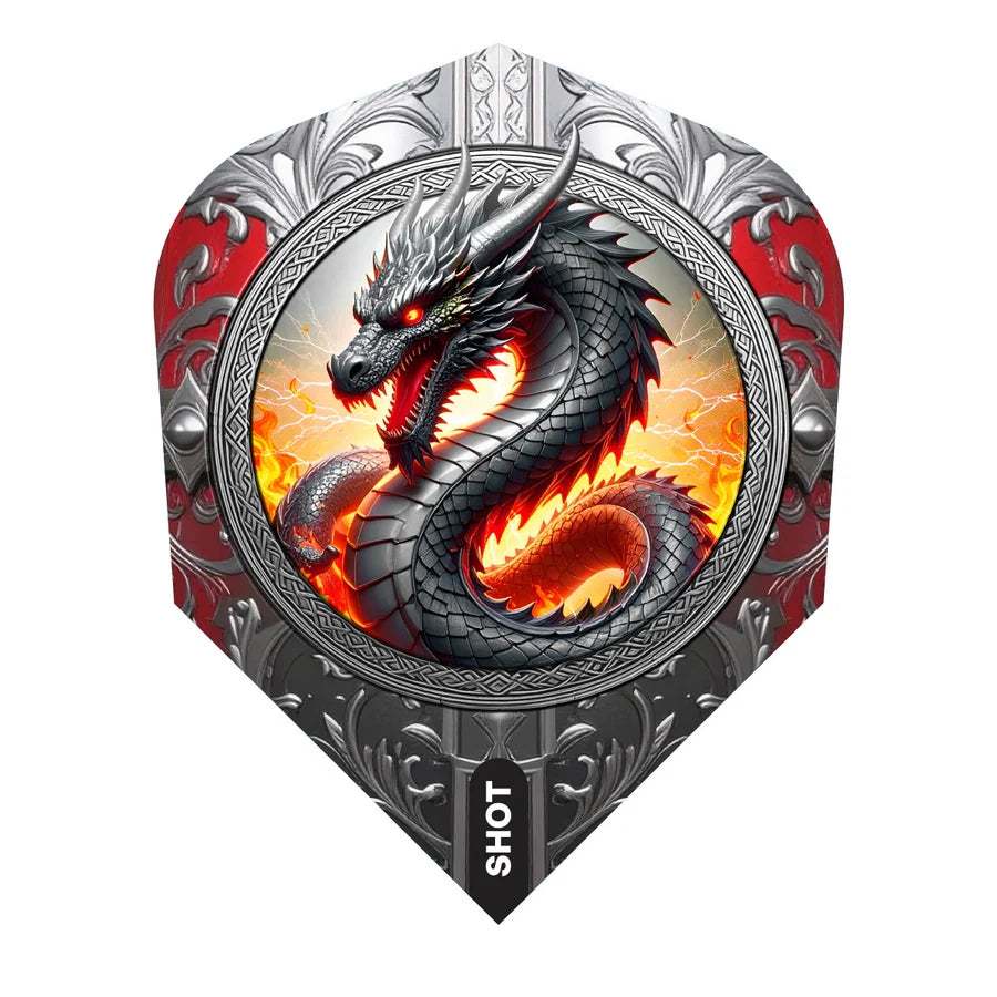 SHOT FUTURE KNIGHTS THE DRAGON NO6 DART FLIGHTS
