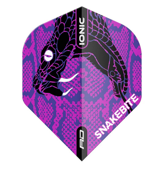 PETER WRIGHT SNAKEBITE PURPLE IONIC RED DRAGON STANDARD DART FLIGHTS