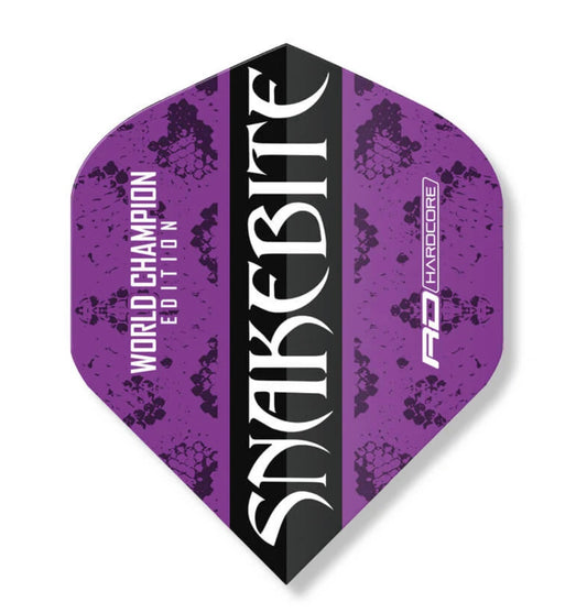 PETER WRIGHT SNAKEBITE PURPLE WORLD CHAMPION EDITION STANDARD DART FLIGHTS