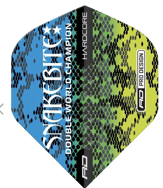 PETER WRIGHT SNAKEBITE DOUBLE WORLD CHAMPION DART FLIGHTS