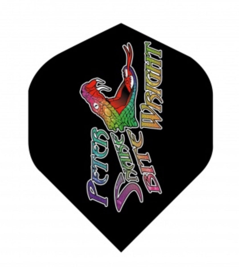 PETER WRIGHT SNAKEBITE MULTI-COLOURED STANDARD DART FLIGHTS