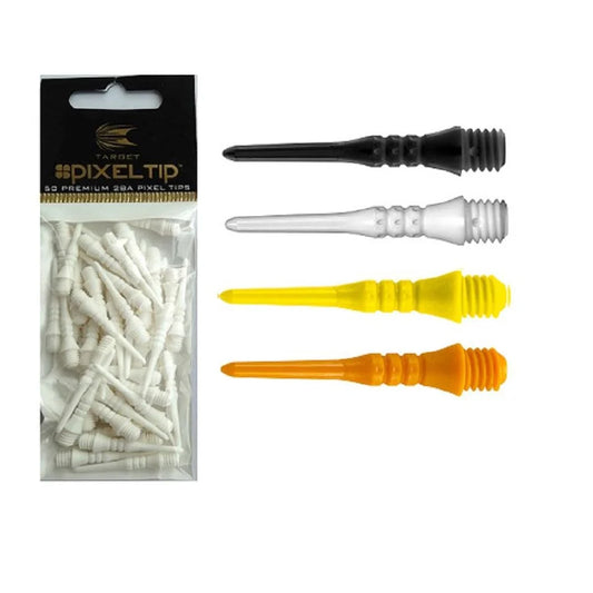 TARGET REPLACEMENT PIXELTIP FOR SOFT TIP DARTS - 50 PACK WHITE