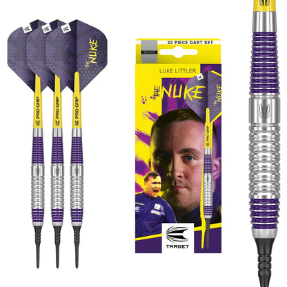 TARGET LUKE LITTLER SOFT TIP 22 PIECE DARTS SET - 19G