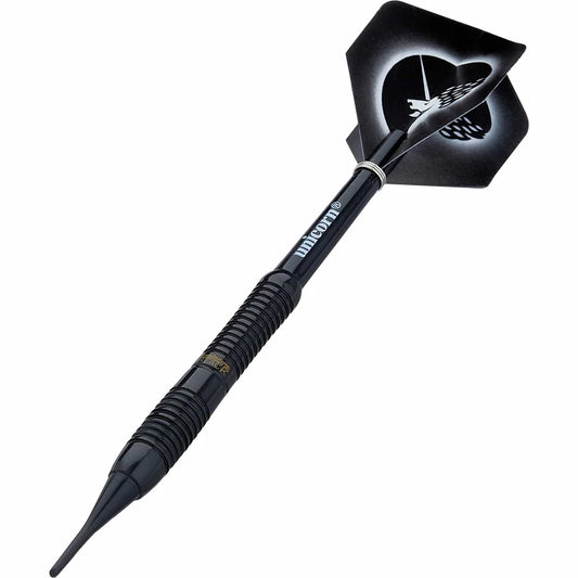 UNICORN CORE BLACK BRASS SOFT TIP 18G DARTS - STYLE 2