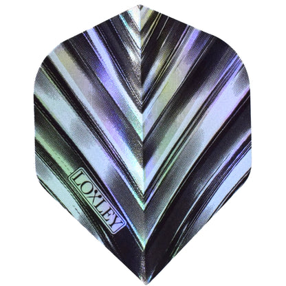 LOXLEY SILIKA RAINBOW FEATHER DART FLIGHTS - NO2 - NEW DESIGN