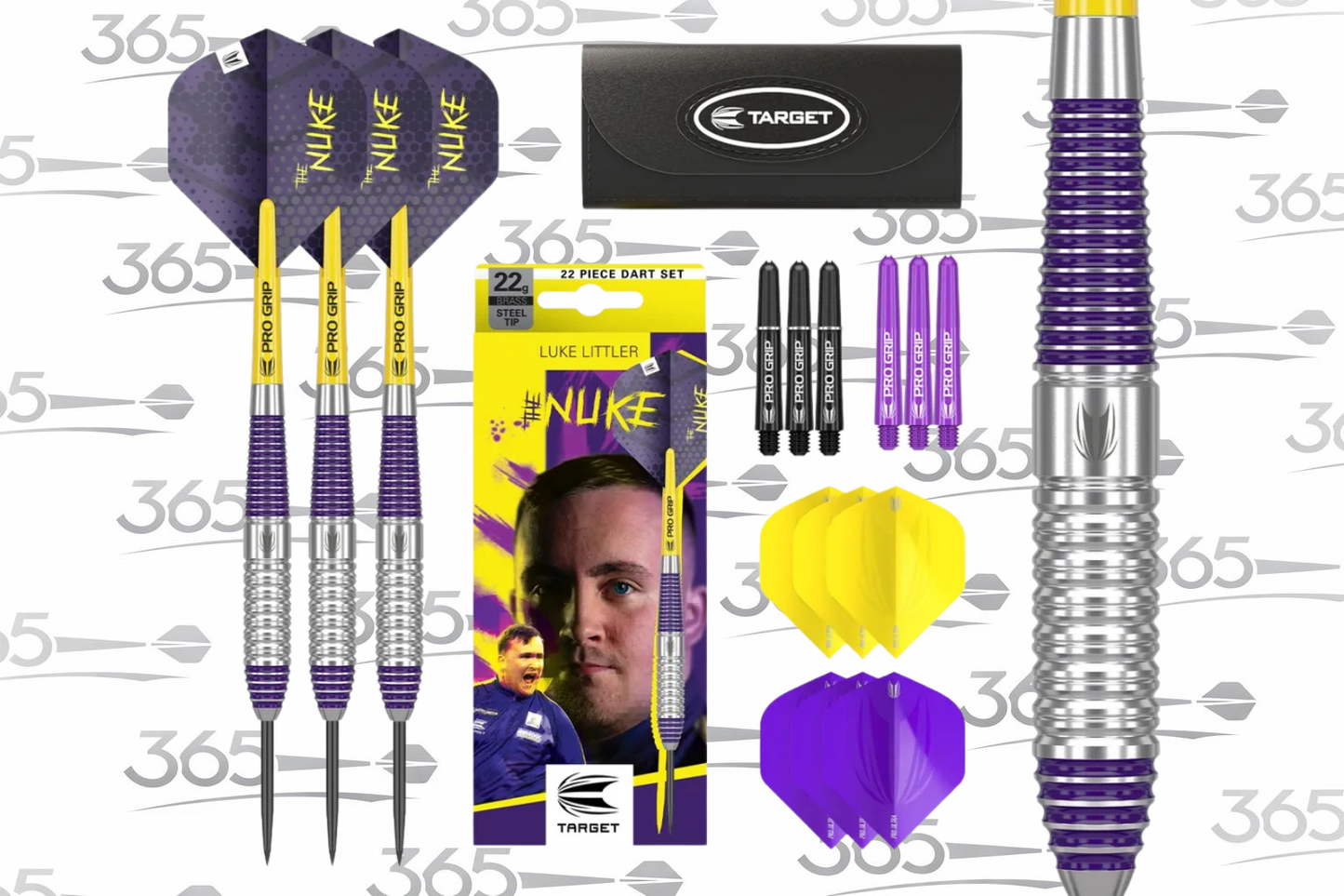 LUKE LITTLER TARGET DARTS STEEL TIP 22G DART SET