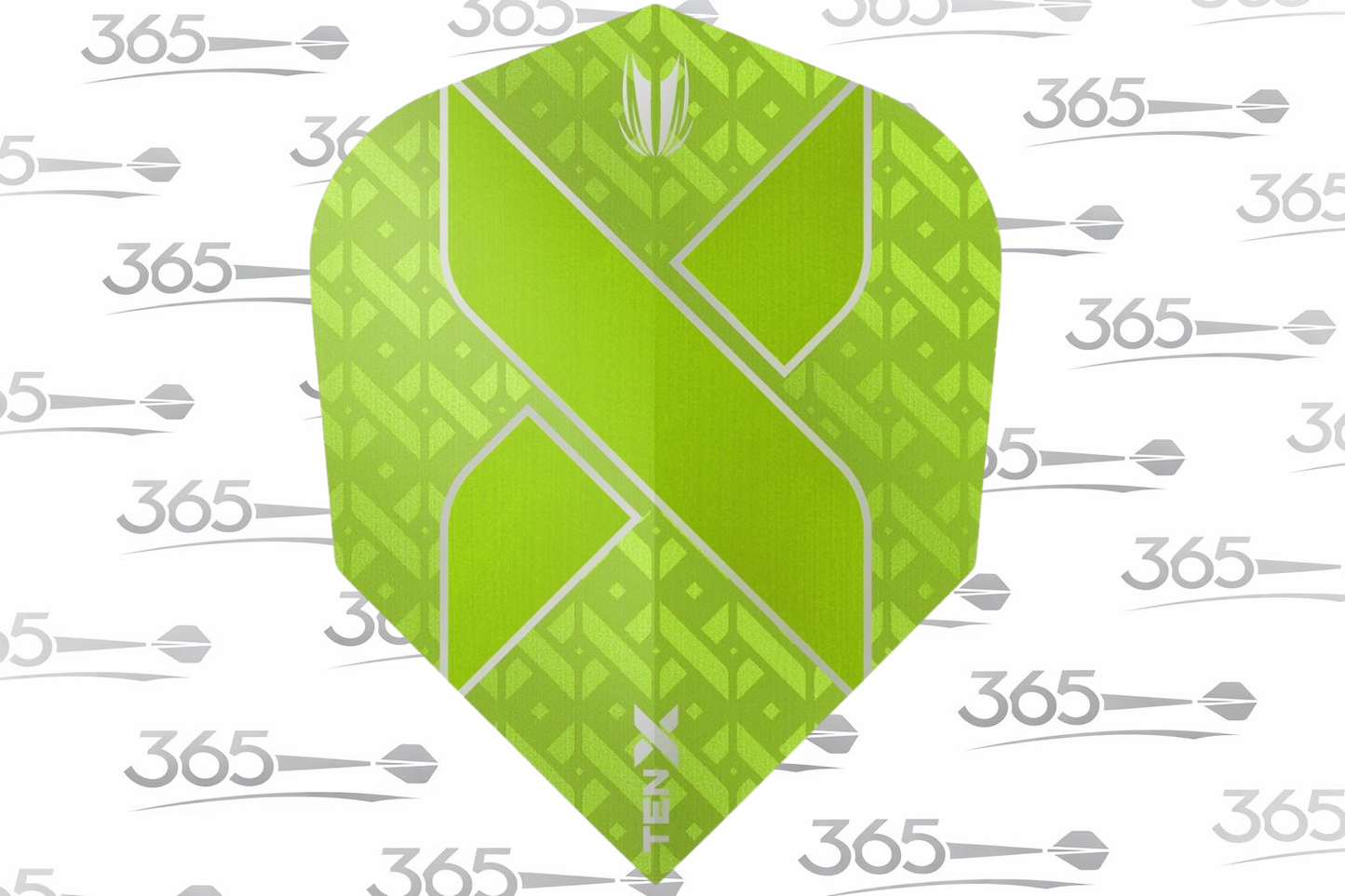 TARGET TEN-X VISION ULTRA SMALL STANDARD DART FLIGHTS - LIME GREEN