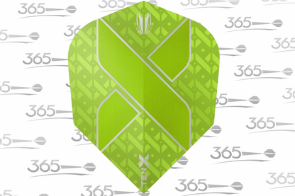 TARGET TEN-X VISION ULTRA SMALL STANDARD DART FLIGHTS - LIME GREEN