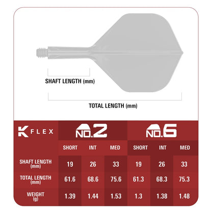 Target Japan Mayo G2 K Flex Dart Flights & Shaft System