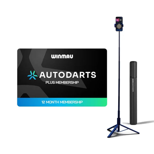 WINMAU AUTODARTS LENS DEVICE STAND + 12 MONTH PLUS MEMBERSHIP BUNDLE