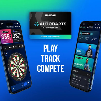 WINMAU AUTODARTS LENS DEVICE STAND + 12 MONTH PLUS MEMBERSHIP BUNDLE