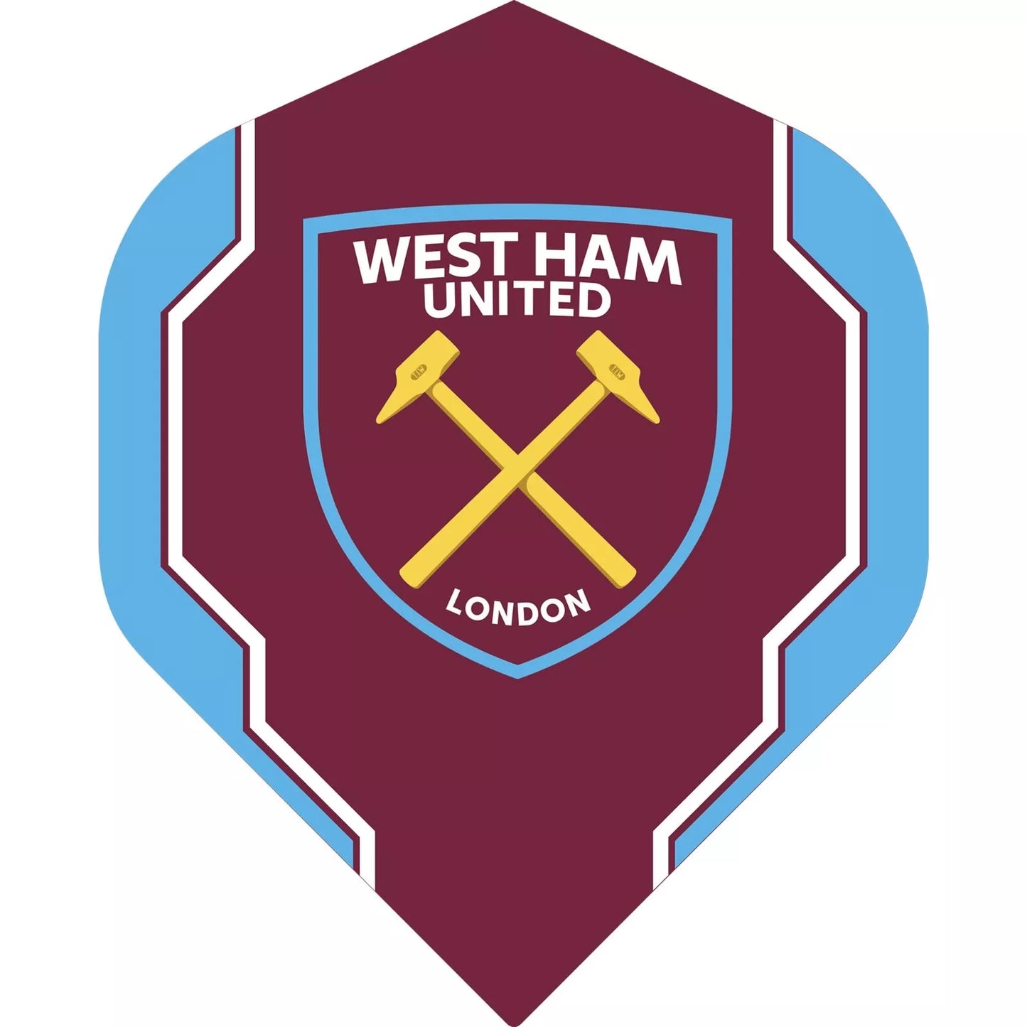 WEST HAM UNITED FOOTBALL CLUB DART FLIGHTS