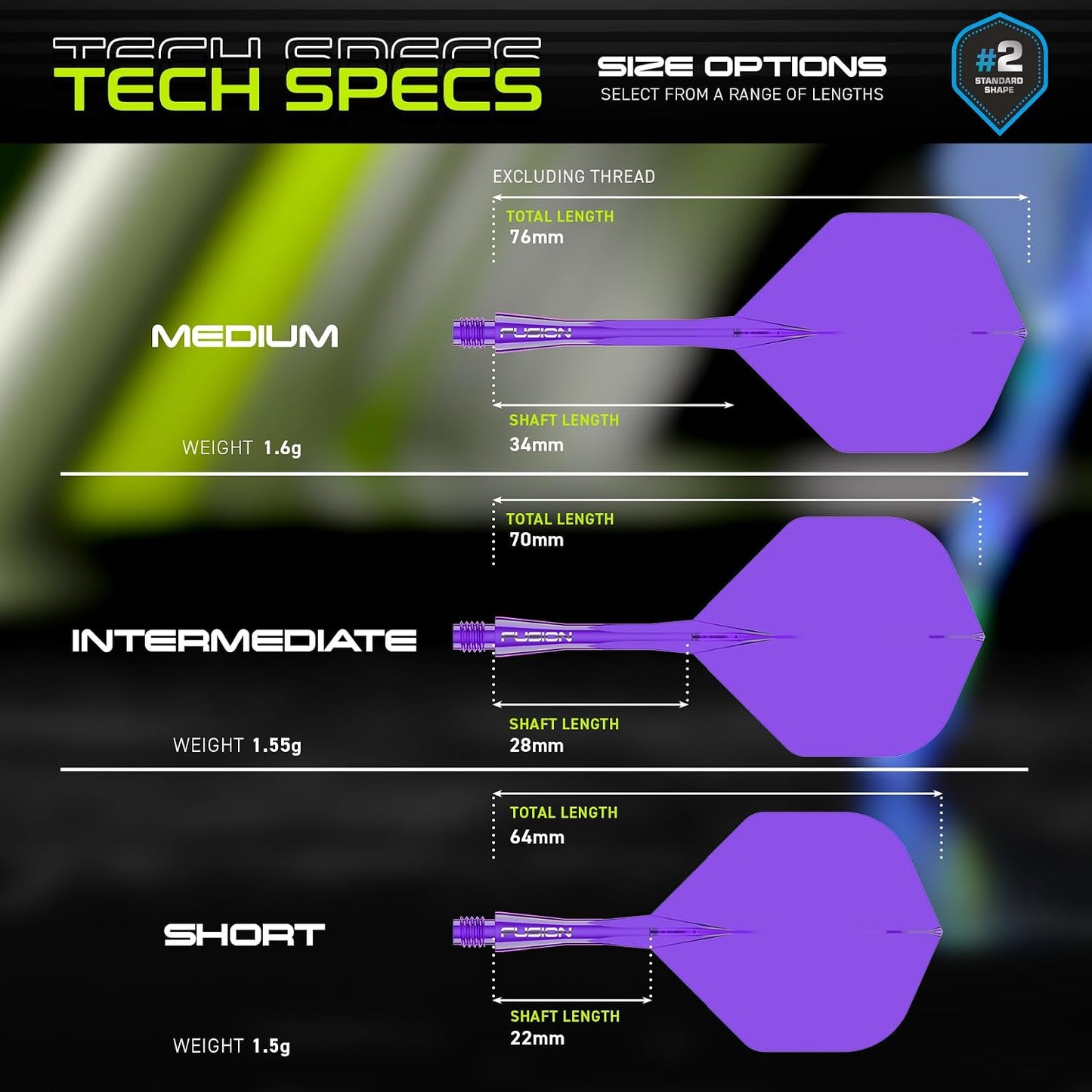 WINMAU FUSION INTEGRATED FLIGHT AND SHAFT SYSTEM
