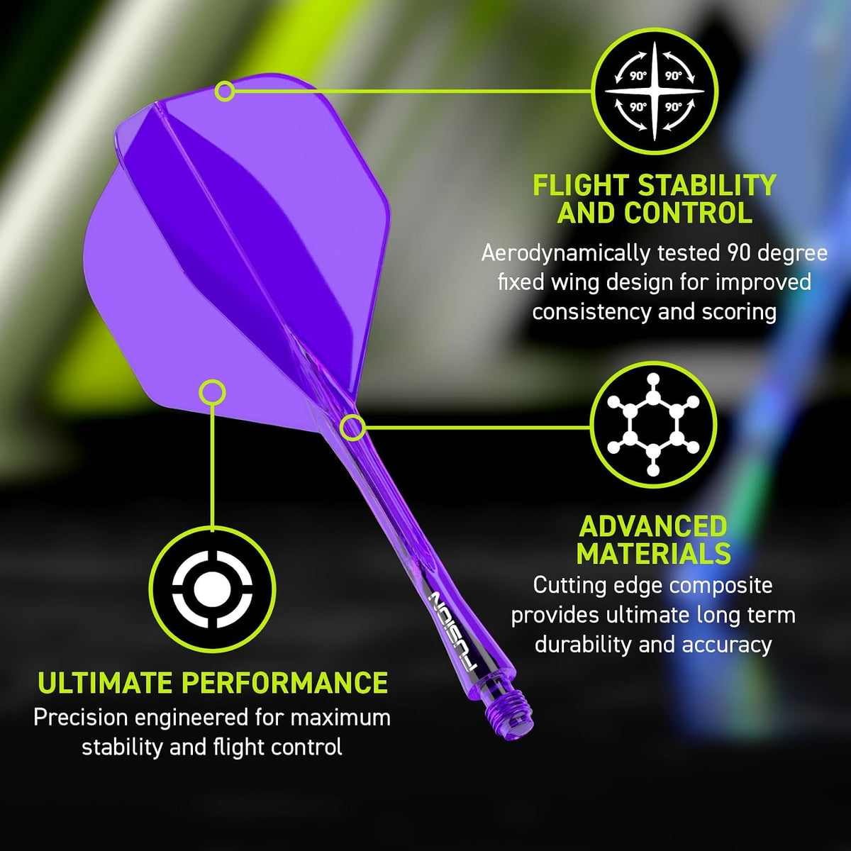 WINMAU FUSION INTEGRATED FLIGHT AND SHAFT SYSTEM