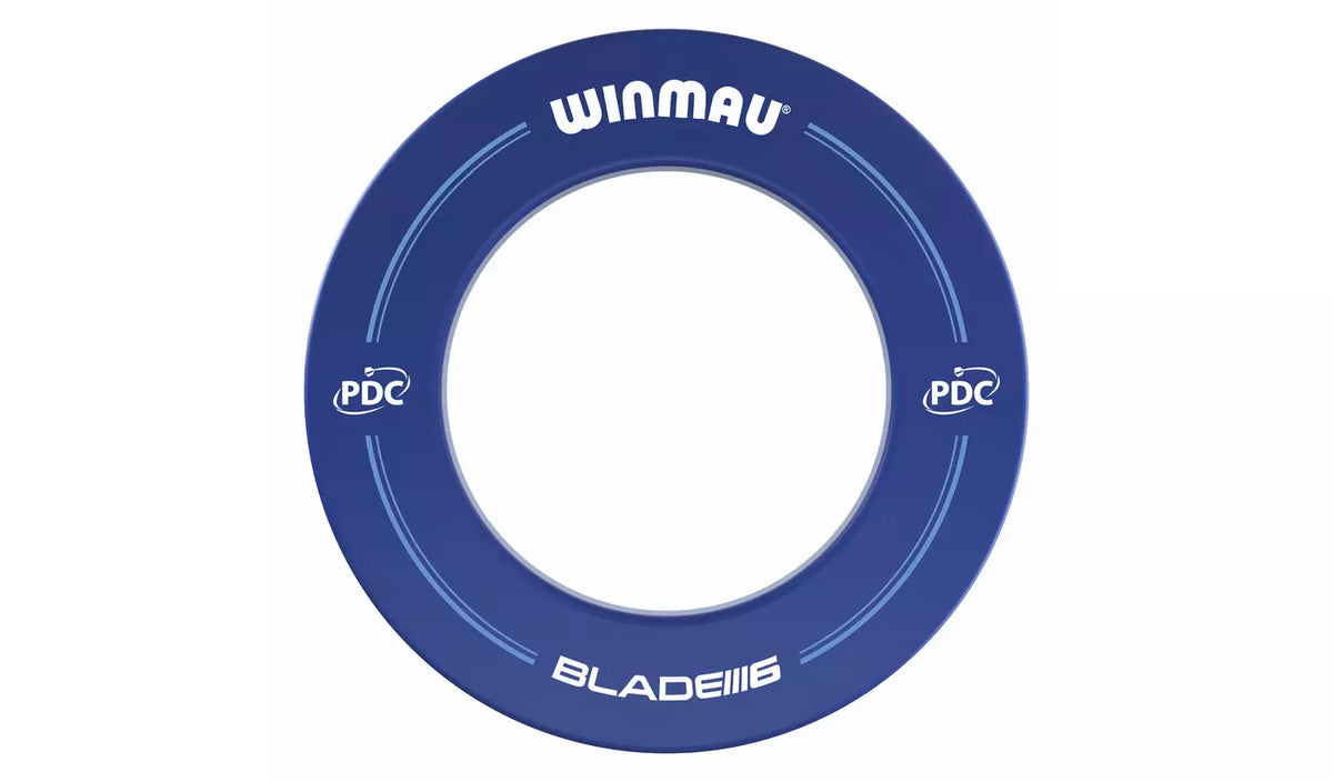 WINMAU BLADE 6 PDC PRINTED DARTBOARD SURROUND - BLUE