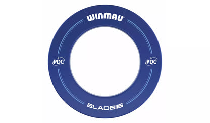 WINMAU BLADE 6 PDC PRINTED DARTBOARD SURROUND - BLUE