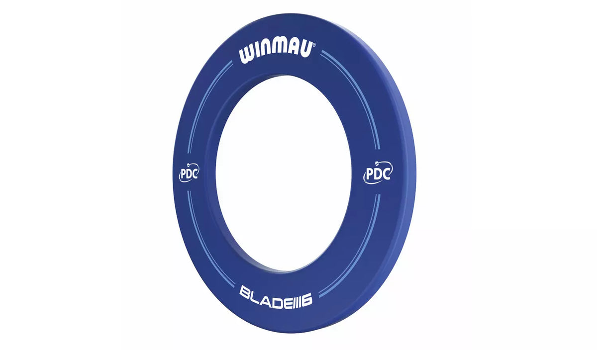 WINMAU BLADE 6 PDC PRINTED DARTBOARD SURROUND - BLUE