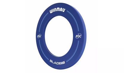 WINMAU BLADE 6 PDC PRINTED DARTBOARD SURROUND - BLUE