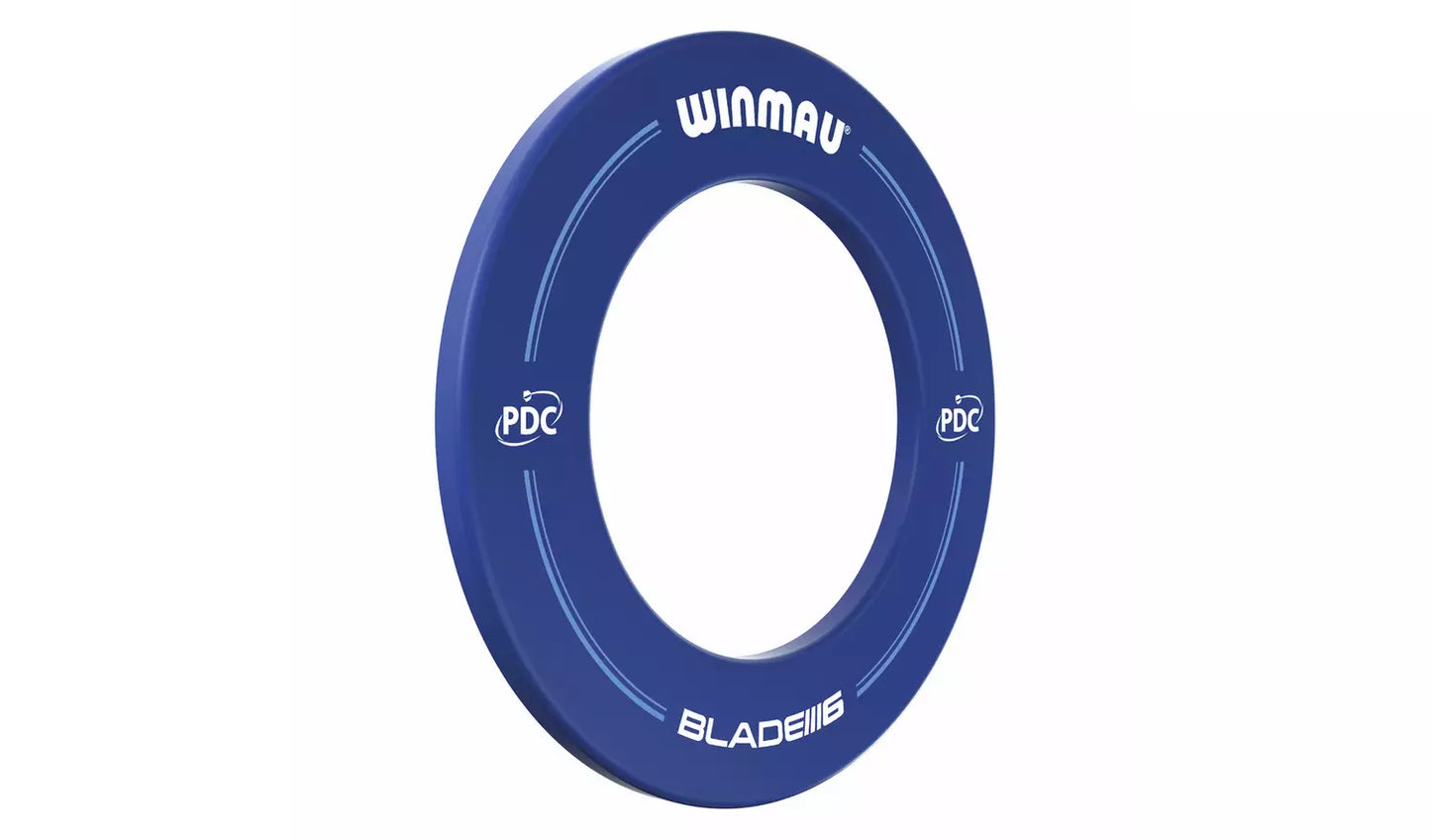 WINMAU BLADE 6 PDC PRINTED DARTBOARD SURROUND - BLUE