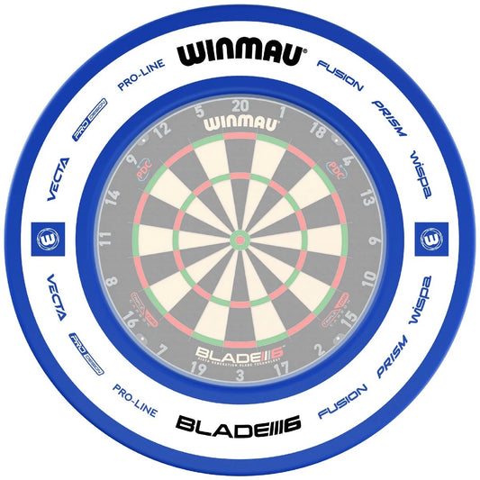 WINMAU PRO-LINE 2.0 PRINTED DARTBOARD SURROUND - BLUE