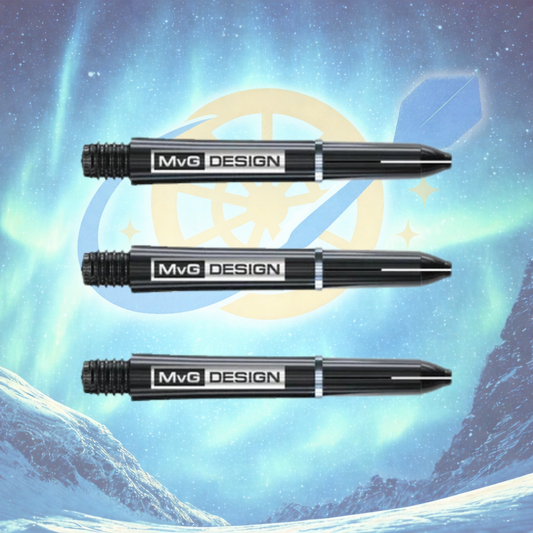 WINMAU MVG DESIGN NYLON SHORT DART SHAFTS STEMS - 1 SET (3 SHAFTS)