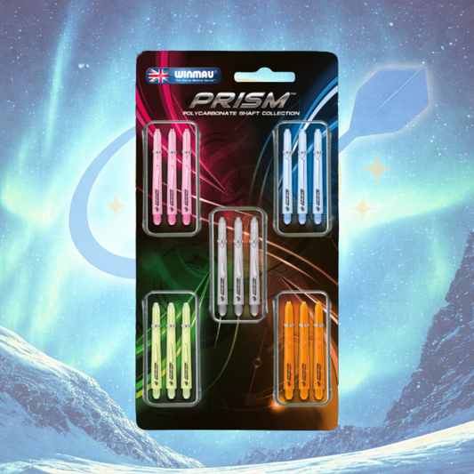 WINMAU PRISM 1.0 SHAFT COLLECTION 5 SET WITH SPRINGS DARTS SHAFT STEMS