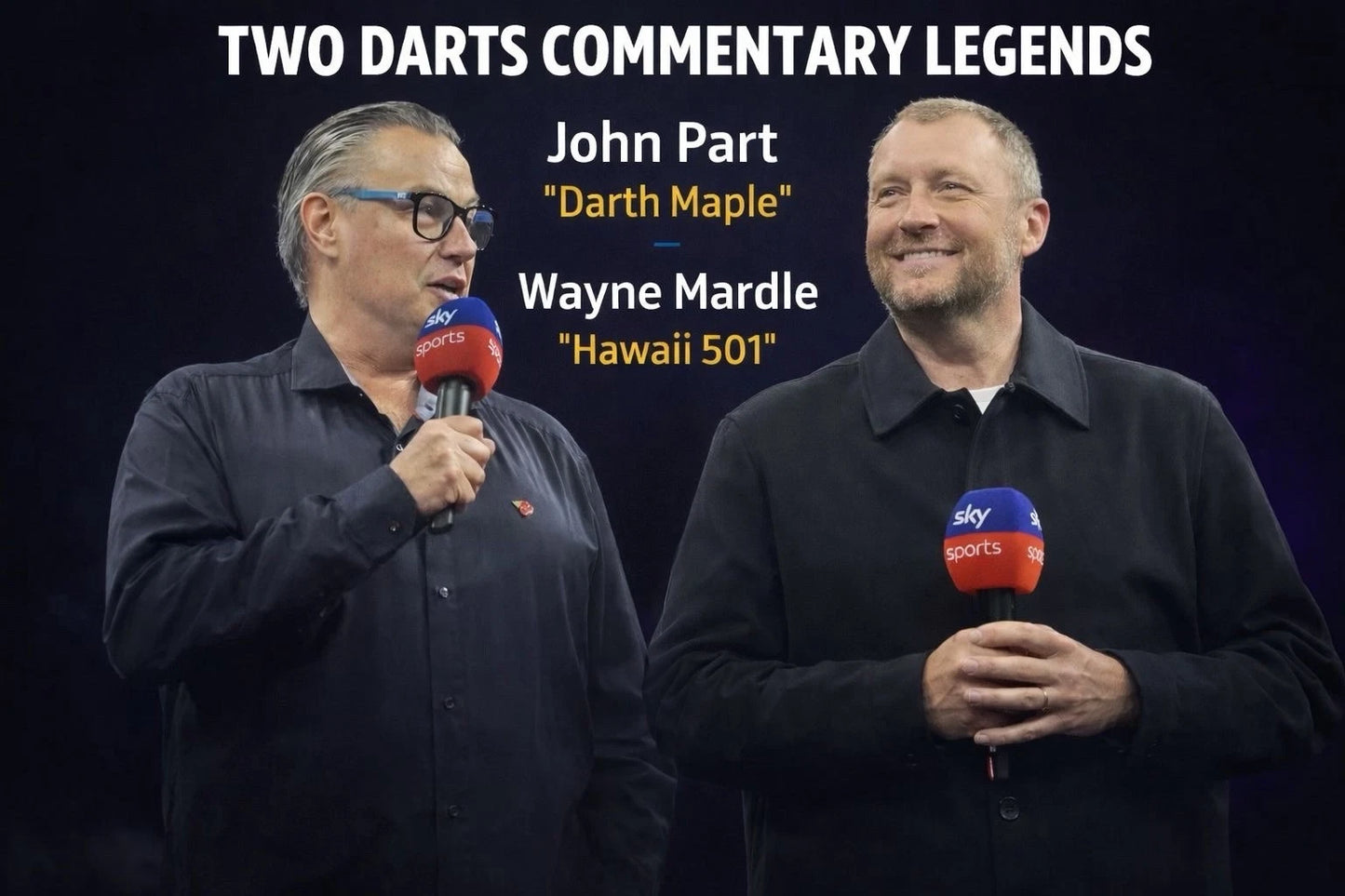 WAYNE MARDLE AND JOHN PART COMMENTARY LEGENDS DART FLIGHT BUNDLE